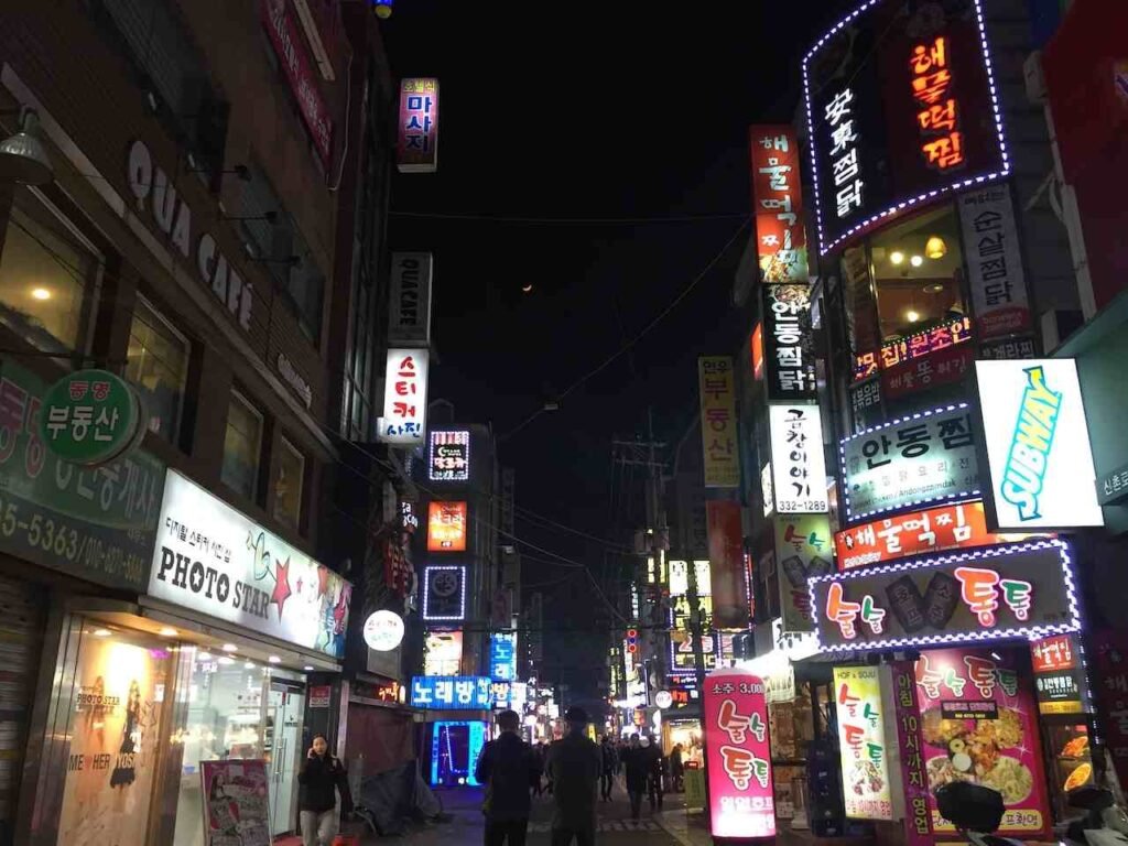 View of a Night Market 