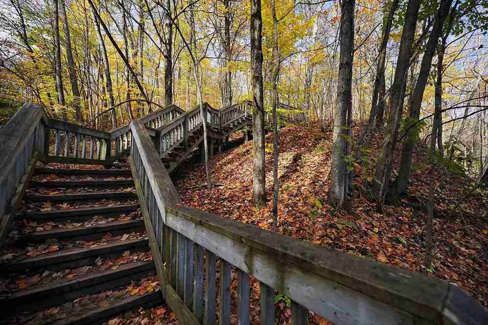 Hiking Trails in Pink Lake, Canada